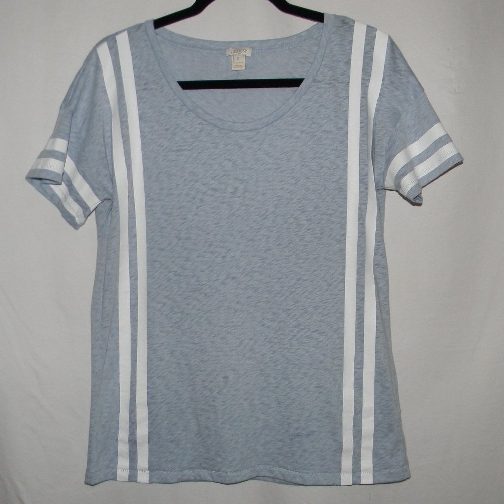 ::SALE::  J. Crew - Heather Blue Short Sleeve Tee w/ Stripes